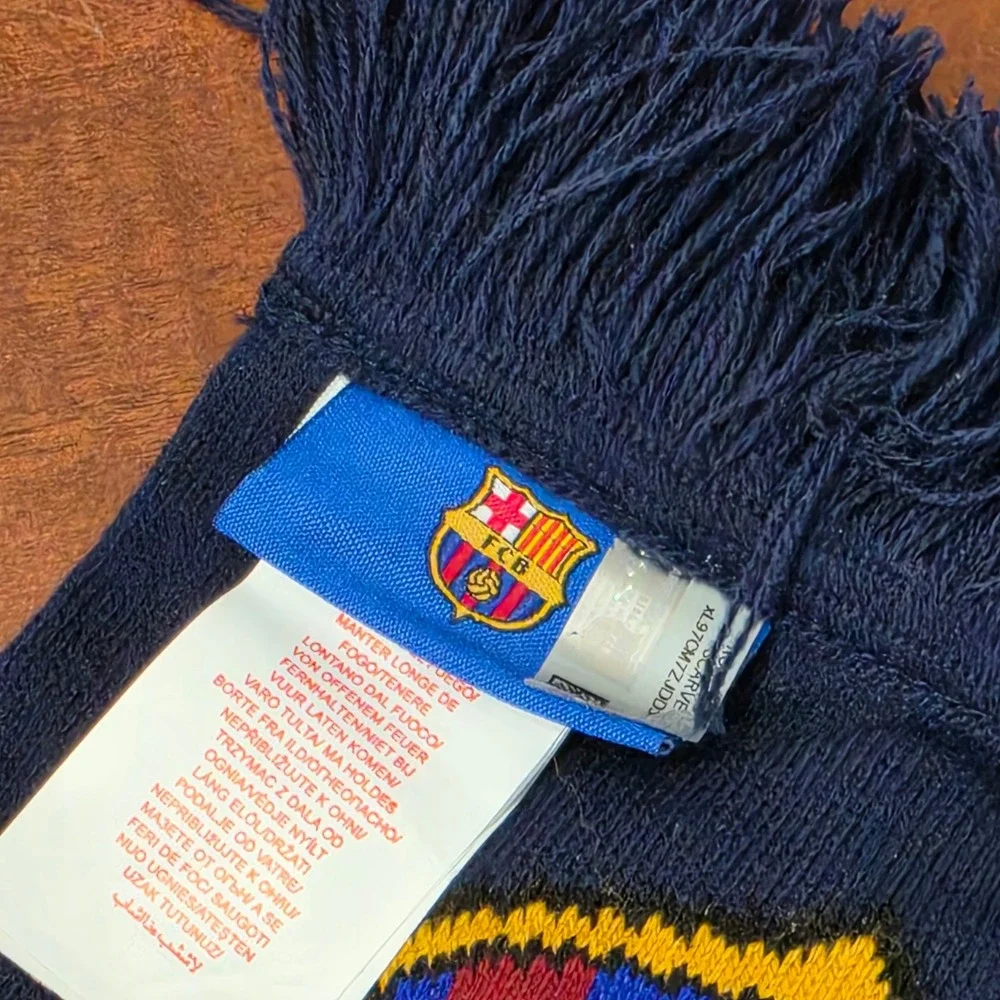 FC Barcelona Scarf Blue FCB Barca Soccer Futbol Fan Scarf 1899 La Liga Gear